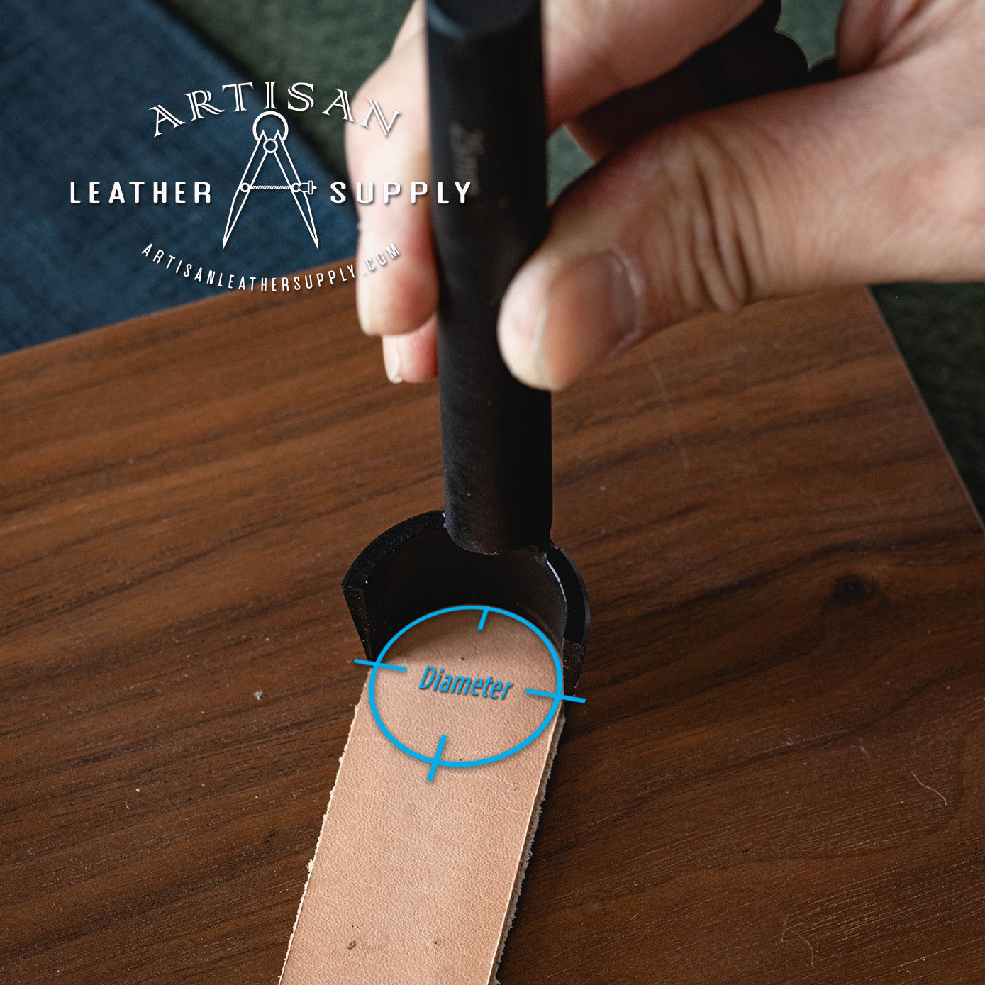Round Strap End Punch โ artisan leather supply