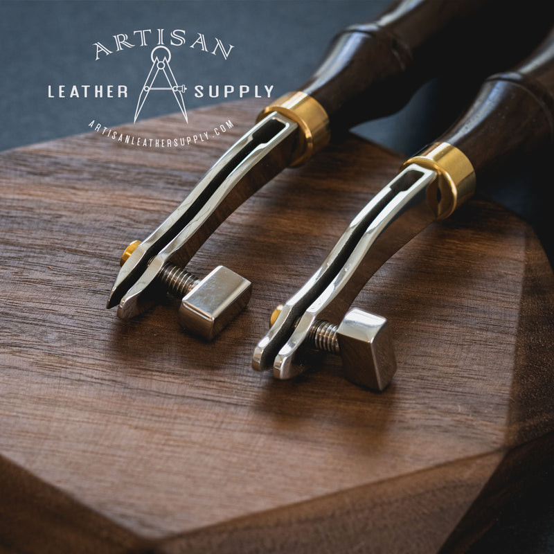 Adjustable Edge Creaser - walnut – artisan leather supply