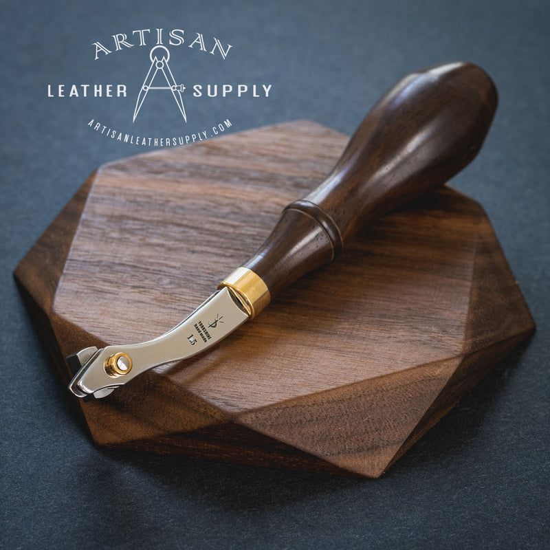 Adjustable Edge Creaser - walnut – artisan leather supply