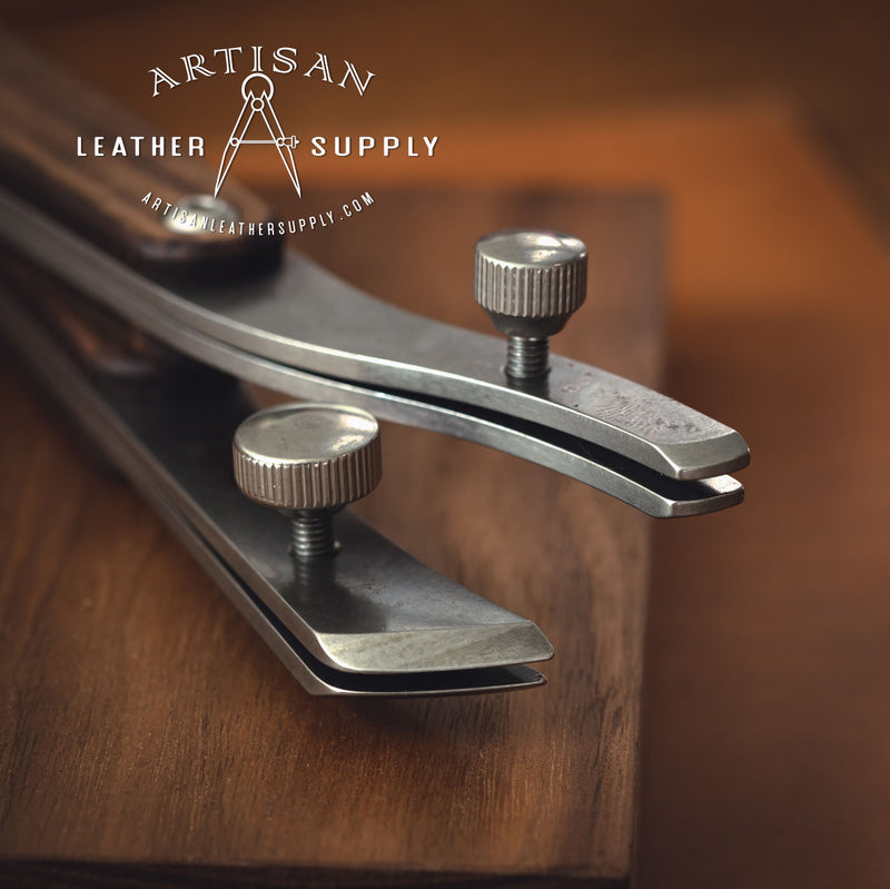 Adjustable Edge Creaser - walnut – artisan leather supply